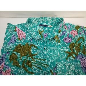 Unbranded Mens  Short Sleeve Button Up‎ Hawaiian Shirt Large